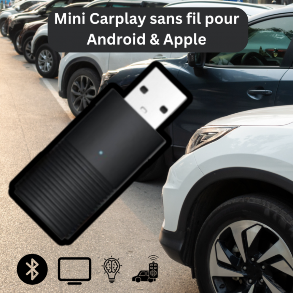 Мини CarPlay с поддержкой Bluetooth 5.0 для всех смартфонов  беспроводное подключение.